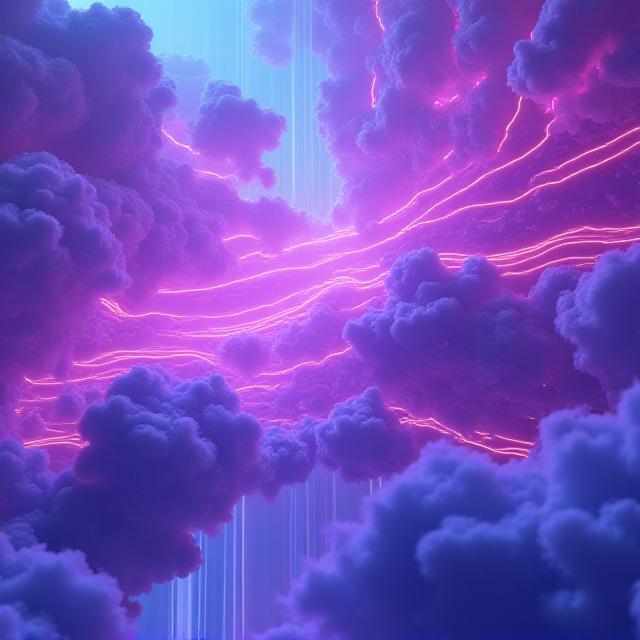 Abstract meteorological patterns and architectural lines